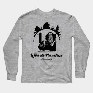 wild life adventure - camping outdoor Long Sleeve T-Shirt